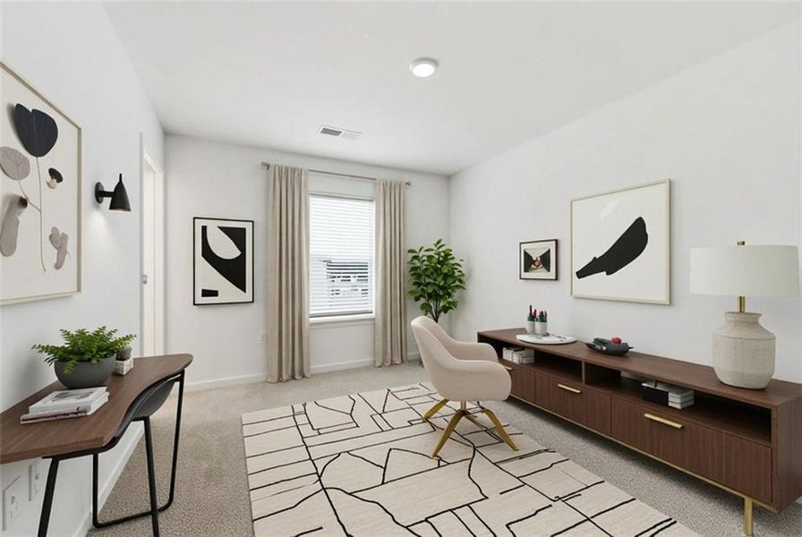 Furnished interior view inside a new home in Water Oak Estates, Lawrenceville (Image 33).