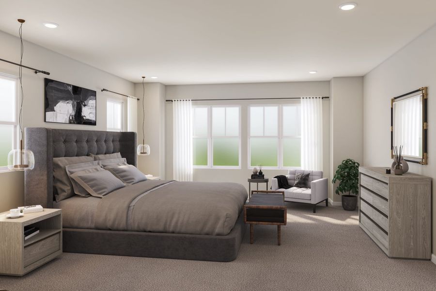 Representative furnished interior of a home built from the 5014 by Tri Pointe Homes in The Aurora Highlands, Aurora (Image 16).