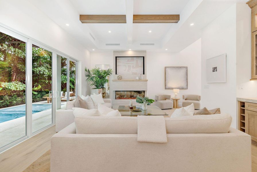 Furnished interior view inside a new home in , West Palm Beach (Image 47).