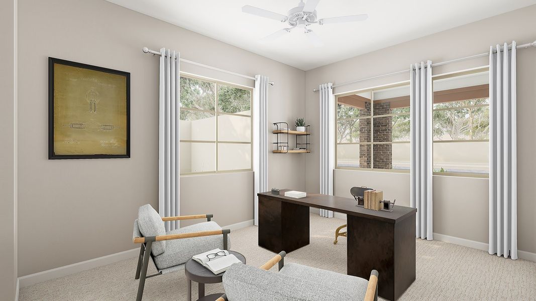 Representative furnished interior of a home built from the Willow Plan 40-9 by Tri Pointe Homes in Soleo, San Tan Valley (Image 6).