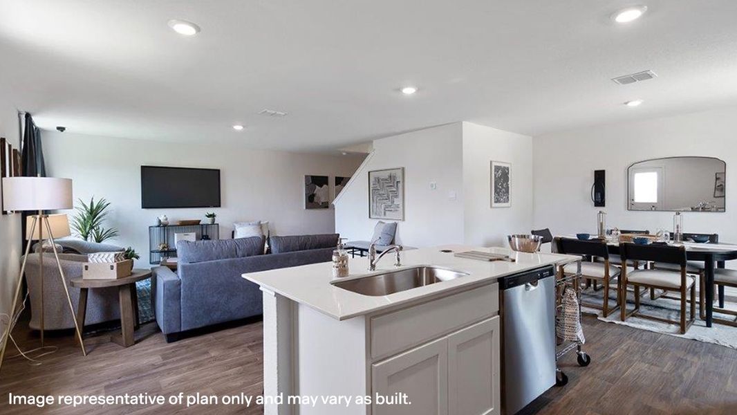 Furnished interior view inside a new home in Sereno Springs, Converse (Image 12).