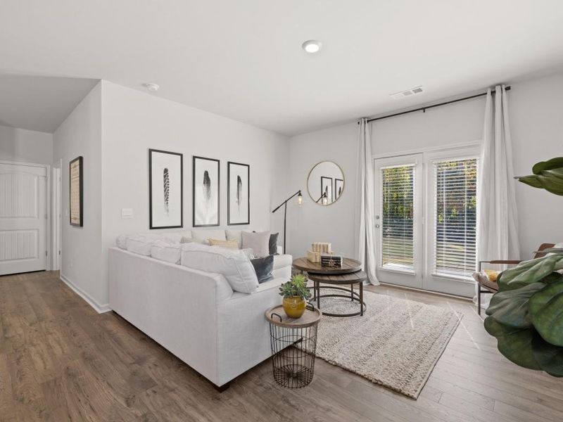 Furnished interior view inside a new home in Lost Creek, Dallas (Image 32).