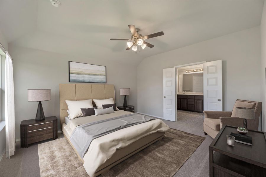 Primary Bedroom | Concept 1503 at Chisholm Hills in Cleburne, TX by Landsea Homes