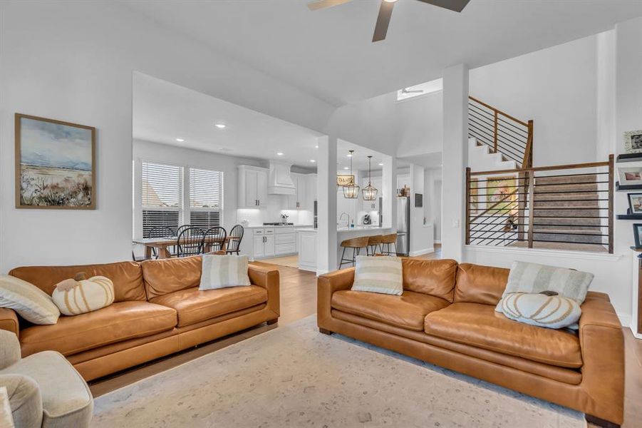 Furnished interior view inside a new home in Country Lakes Classic 50, Denton (Image 15). Furnished interior view inside a new home in Country Lakes Classic 50, Denton (Image 15).