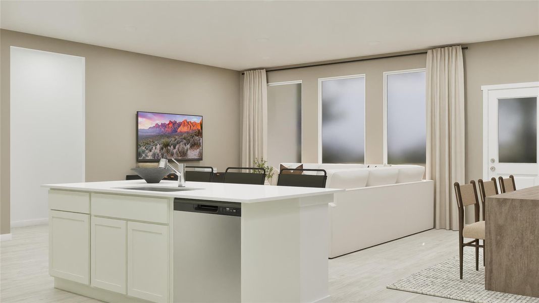 Furnished interior view inside a new home in Thunder Rock, Marble Falls (Image 14).