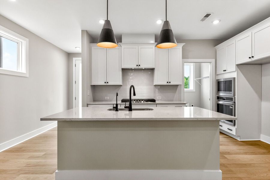 Representative furnished interior of a home built from the Onyx D by Homes by Dickerson in Chatham Park, Pittsboro (Image 9).
