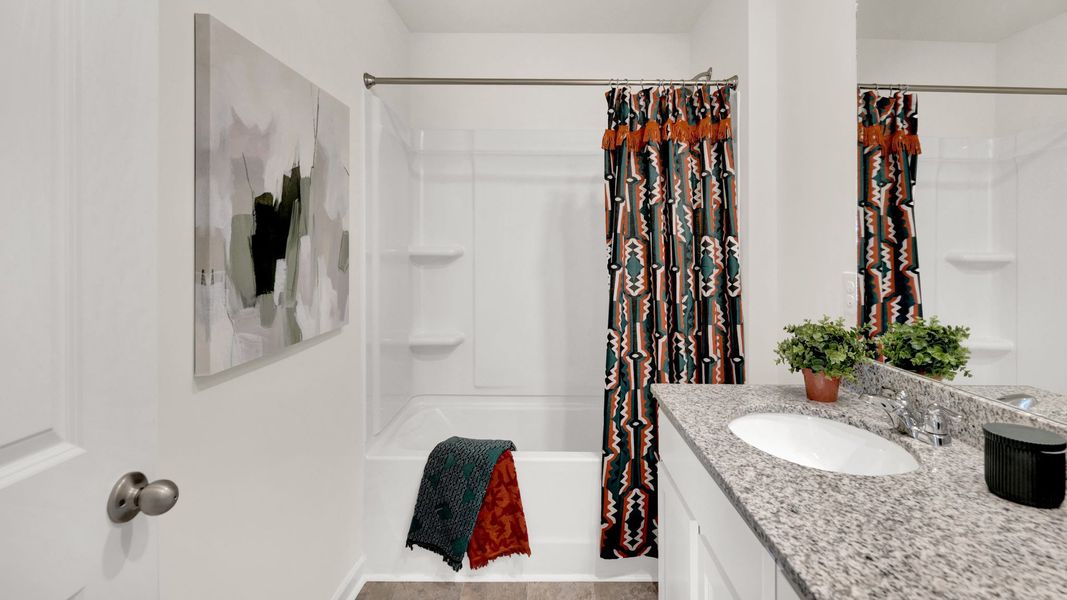 Furnished interior view inside a new home in Fox Hollow, Dalton (Image 40).