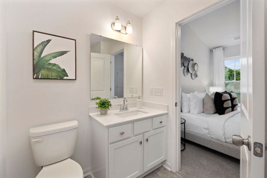 Representative furnished interior of a home built from the Miles II TH by True Homes in Ardmore Townhomes, Winston-Salem (Image 20).