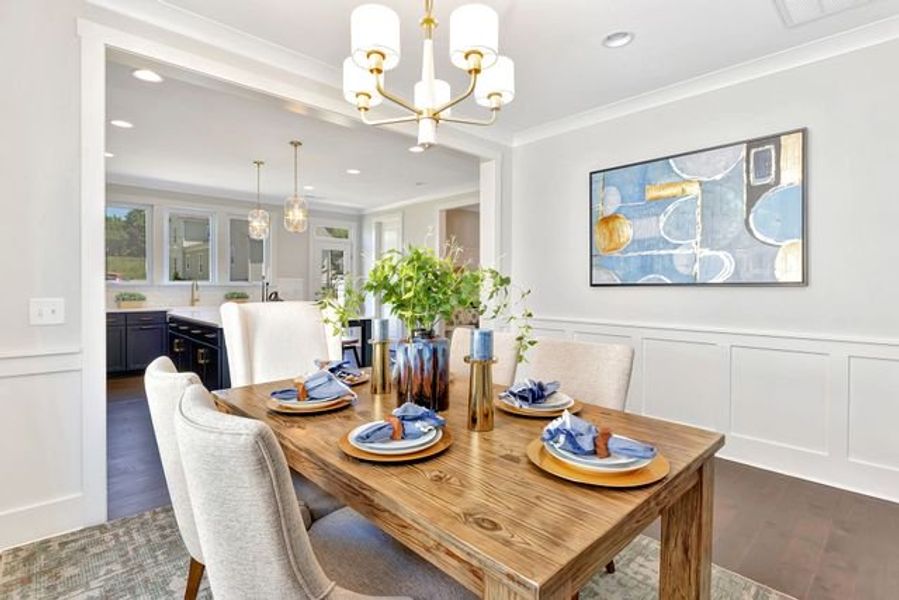 Representative furnished interior of a home built from the Lexa by True Homes in Lake Royale, Louisburg (Image 9). Representative furnished interior of a home built from the Lexa by True Homes in Lake Royale, Louisburg (Image 9).