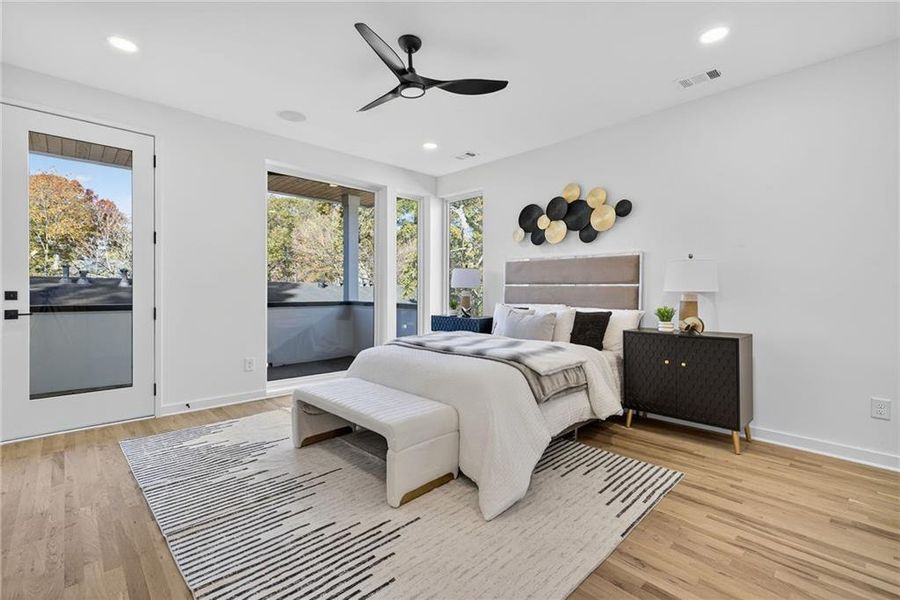 Furnished interior view inside a new home in , Atlanta (Image 29).