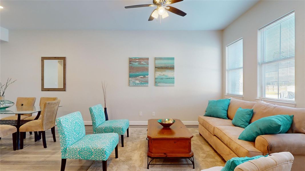 Furnished interior view inside a new home in , The Woodlands (Image 14).
