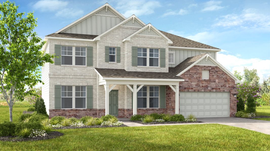 Representative exterior photo of a completed home built from the Easton by Taylor Morrison in Reserve at Hickory Walk, Kennesaw, GA (Image 23).