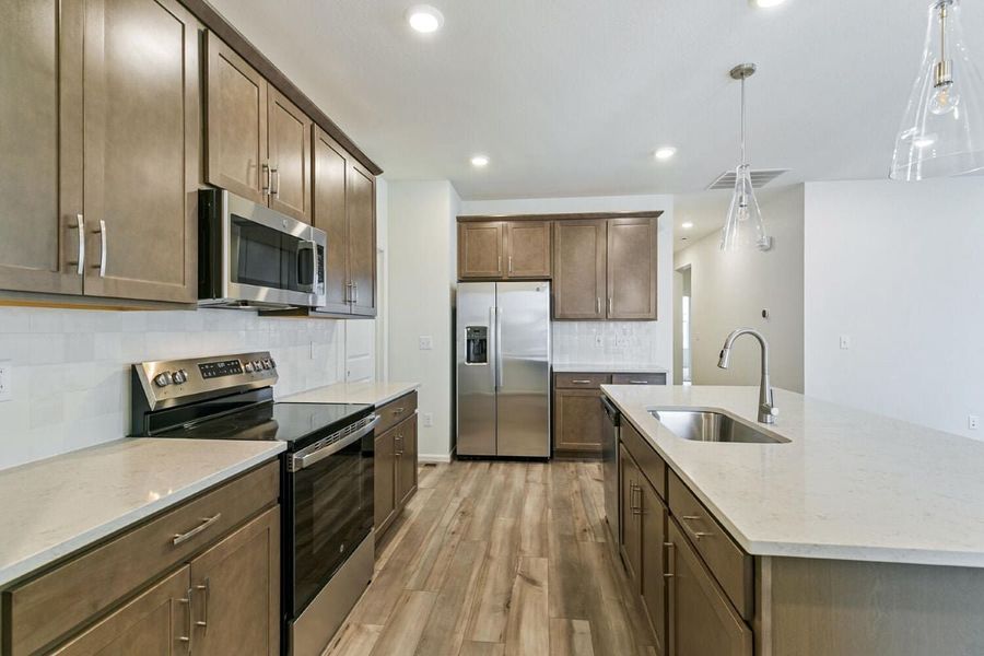 Furnished interior view inside a new home in Painted Prairie, Aurora (Image 4).