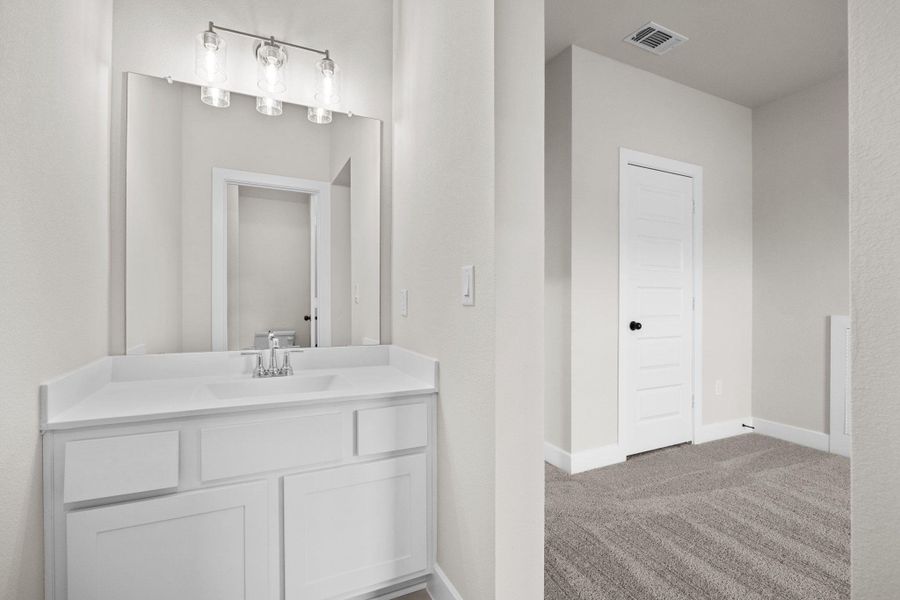 Furnished interior view inside a new home in Santa Rita Ranch - 60', Liberty Hill (Image 11).