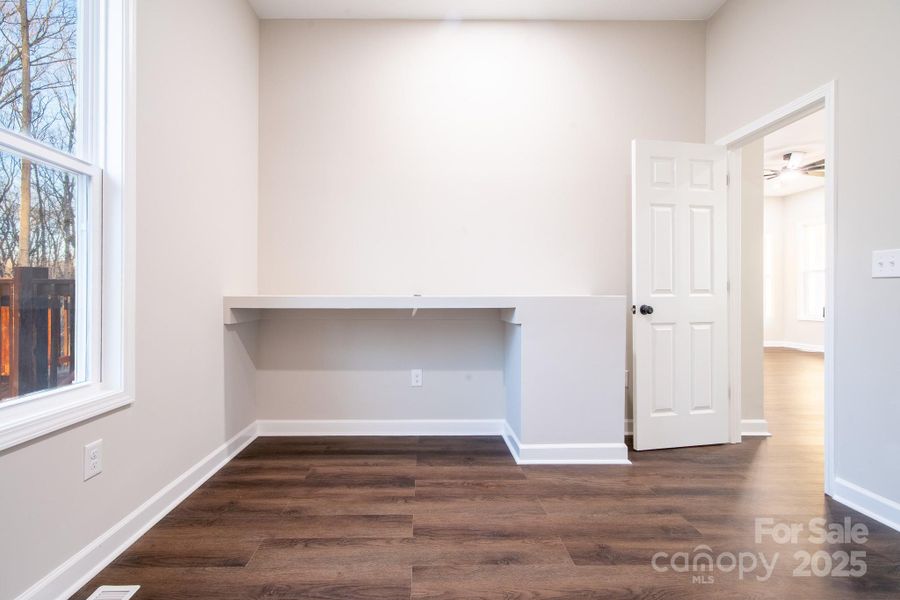Walk-in tile shower with rainfall shower head