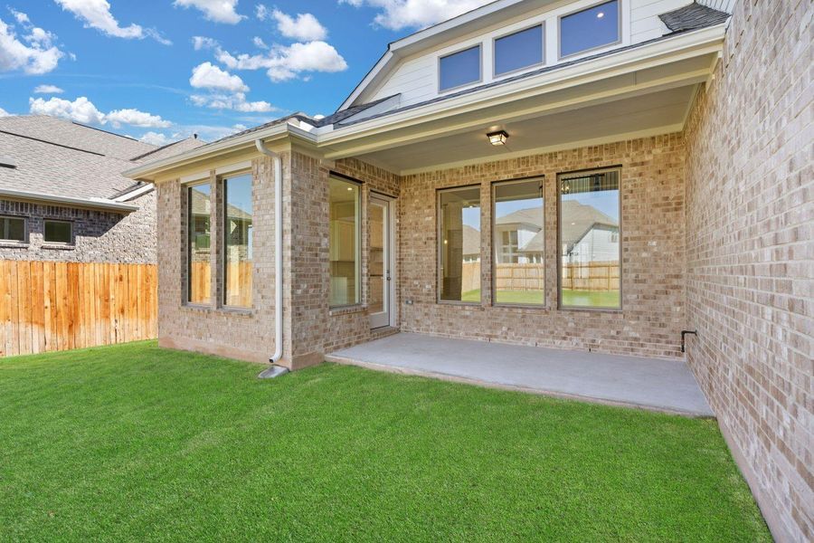 Rear Covered Patio