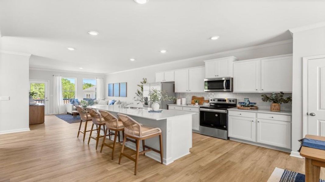 Furnished interior view inside a new home in Waypoint, Flowery Branch (Image 24).