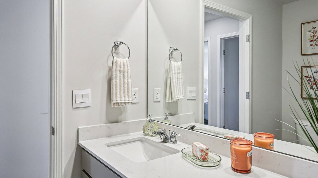 Representative furnished interior of a home built from the SALEM by D.R. Horton in Pottsview, Smyrna (Image 28).