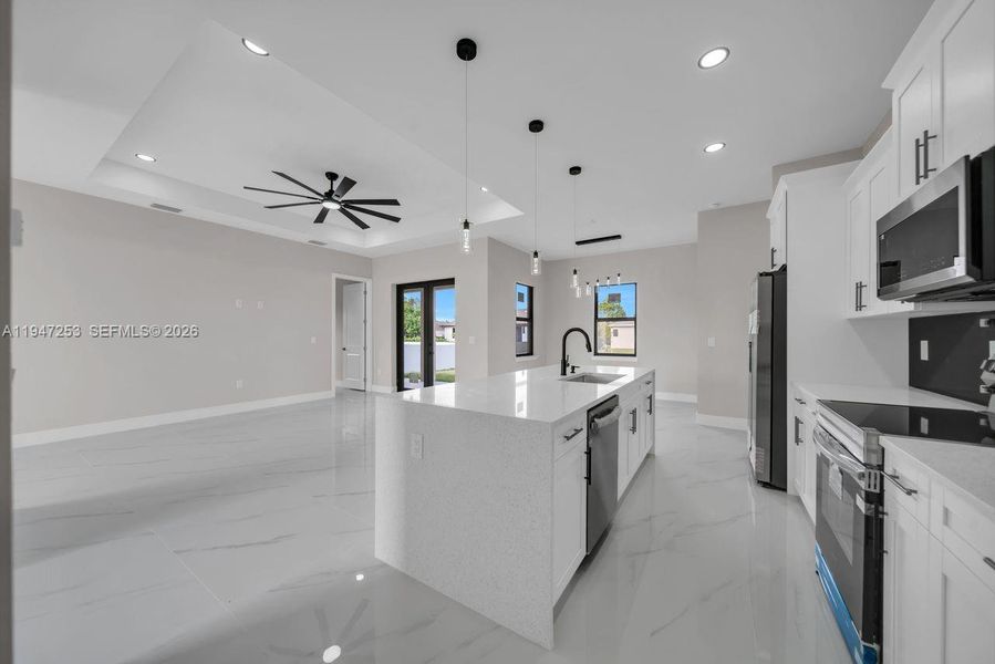 Furnished interior view inside a new home in , Lehigh Acres (Image 8).