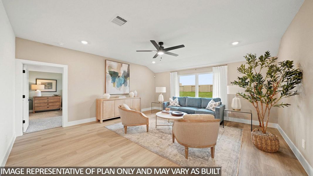 Furnished interior view inside a new home in Chapel Lakes 50's, Montgomery (Image 12).