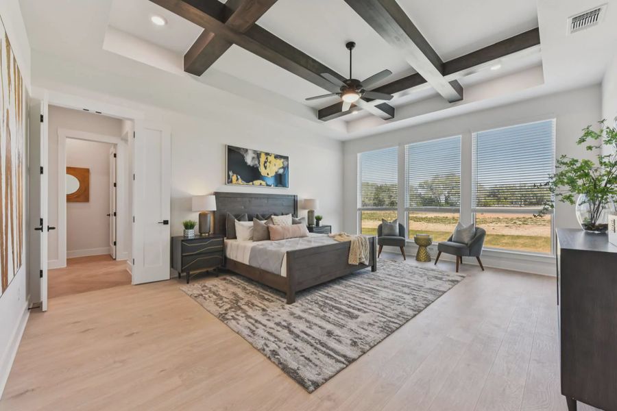 Representative furnished interior of a home built from the Franklin by Chesmar Homes in Feathergrass, Fulshear (Image 13).
