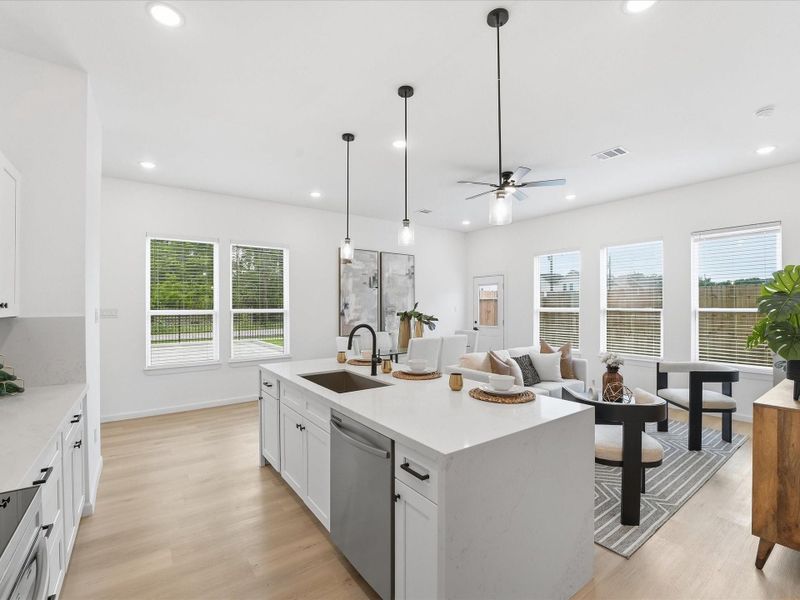 Furnished interior view inside a new home in , Houston (Image 11).