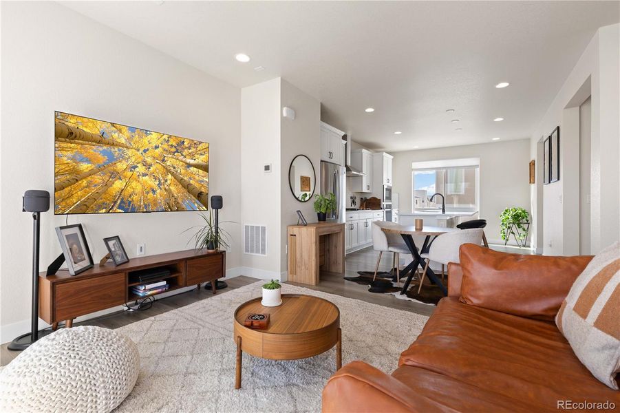 Furnished interior view inside a new home in Haskins Station, Arvada (Image 5). Furnished interior view inside a new home in Haskins Station, Arvada (Image 5).