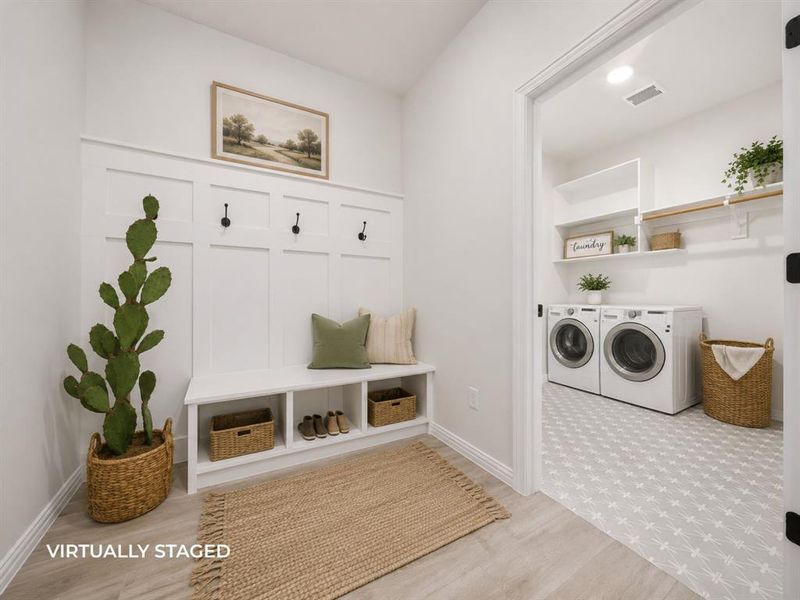 Virtually Staged Mudroom Virtually Staged Mudroom
