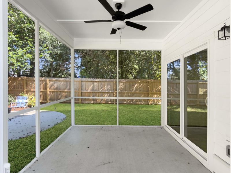 Exterior details and patio area of a home in , James Island (Image 24).