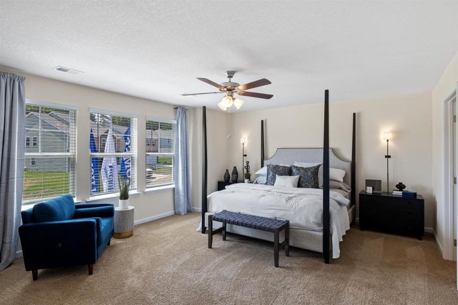 Furnished interior view inside a new home in Sheffield Highlands, Dallas (Image 7). Furnished interior view inside a new home in Sheffield Highlands, Dallas (Image 7).