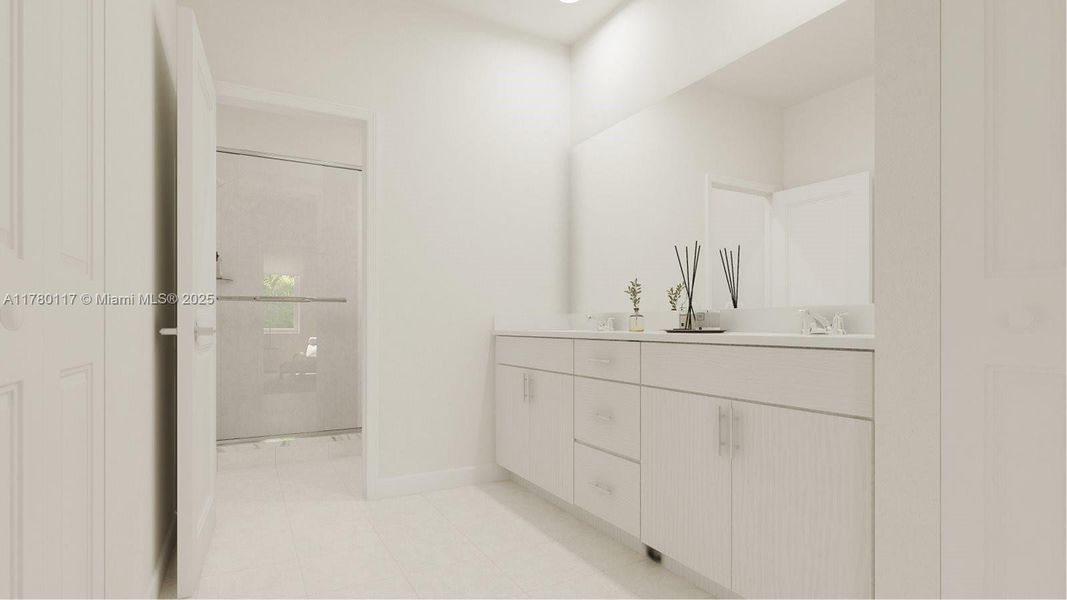 Furnished interior view inside a new home in Hawthorne at Galiano Pointe, Miami (Image 3).