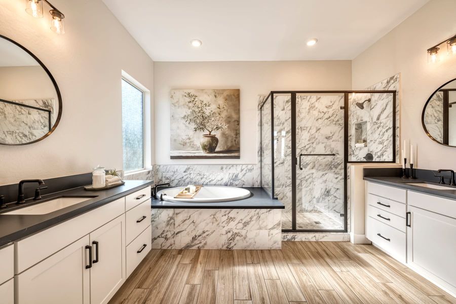 Representative furnished interior of a home built from the Mojave Plan 60-3 by Tri Pointe Homes in Abel Ranch, Goodyear (Image 11).