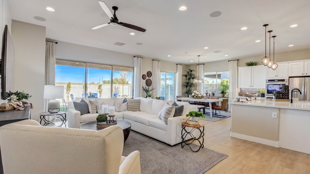 Representative furnished interior of a home built from the Amethyst by DRB Homes in Hacienda at Estrella, Goodyear (Image 11).