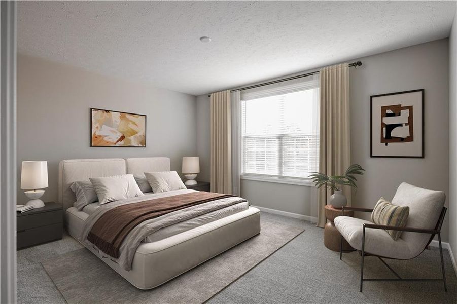 Furnished interior view inside a new home in Reunion, Flowery Branch (Image 3).