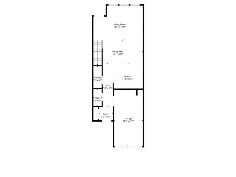 2D floor plan layout of this home in , Atlanta, GA (Image 5).