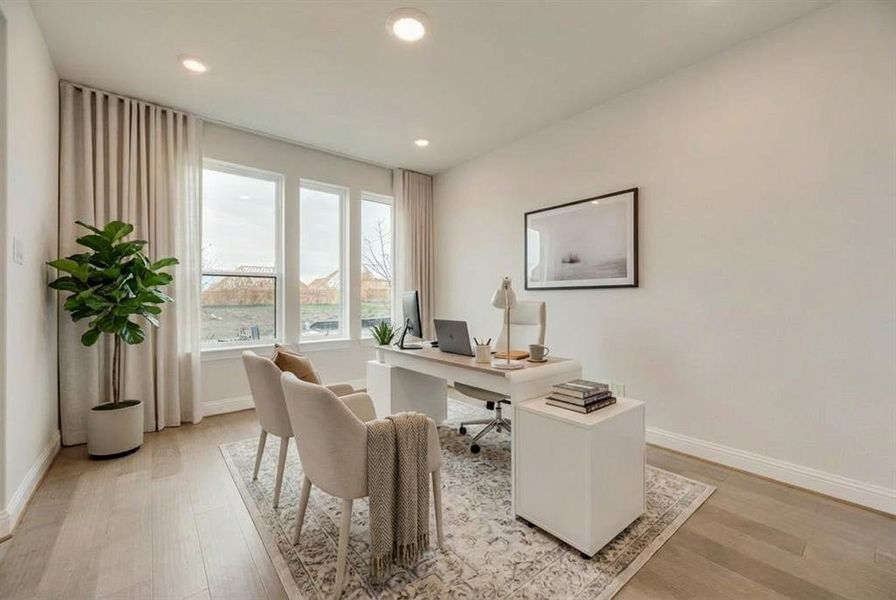 Furnished interior view inside a new home in Monterra, Fate (Image 8).