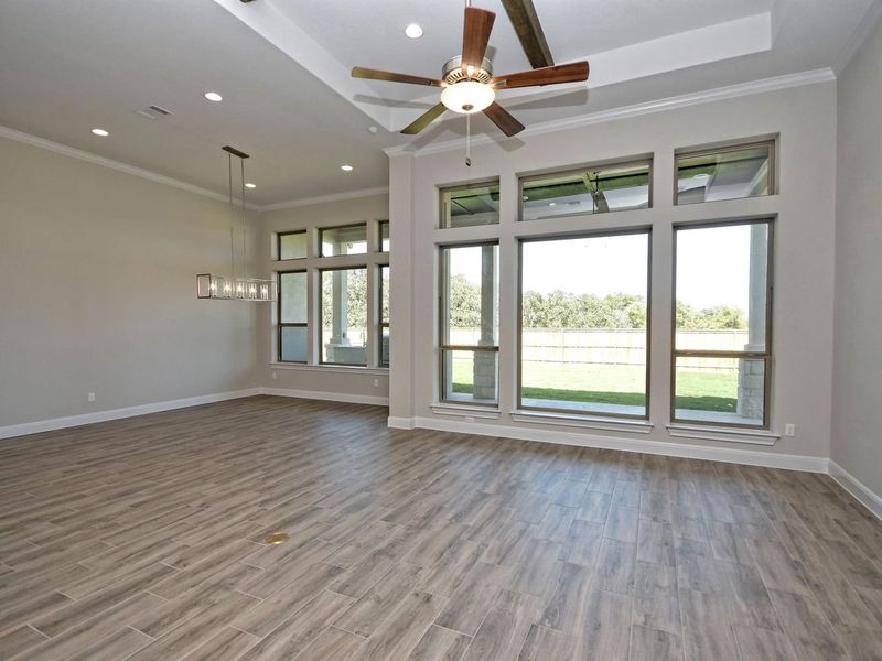 Representative unfurnished interior of a home built from the Siena III by Giddens Homes in Clearwater Ranch, Liberty Hill (Image 25).