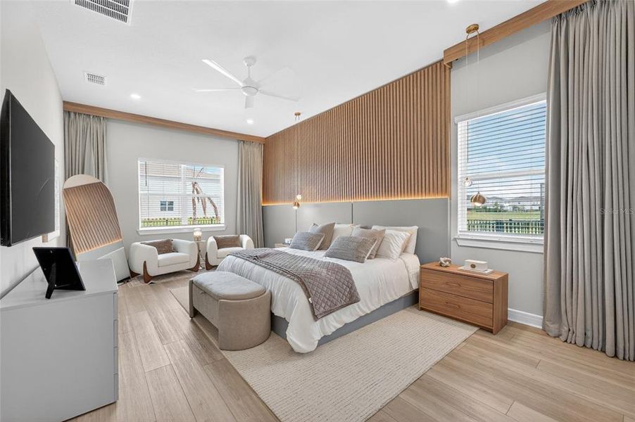 Furnished interior view inside a new home in , Orlando (Image 52).