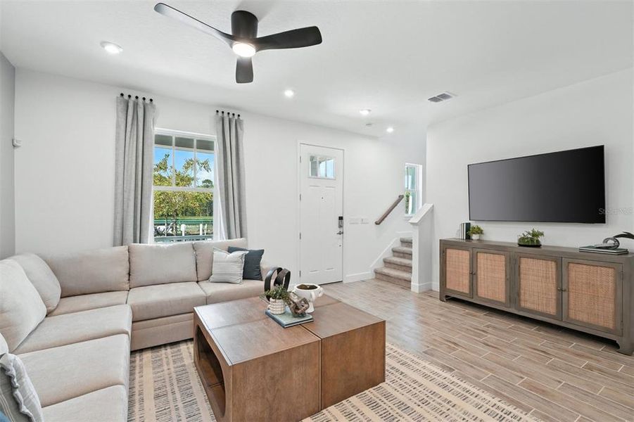 Furnished interior view inside a new home in Celebration - Island Village, Celebration (Image 8).