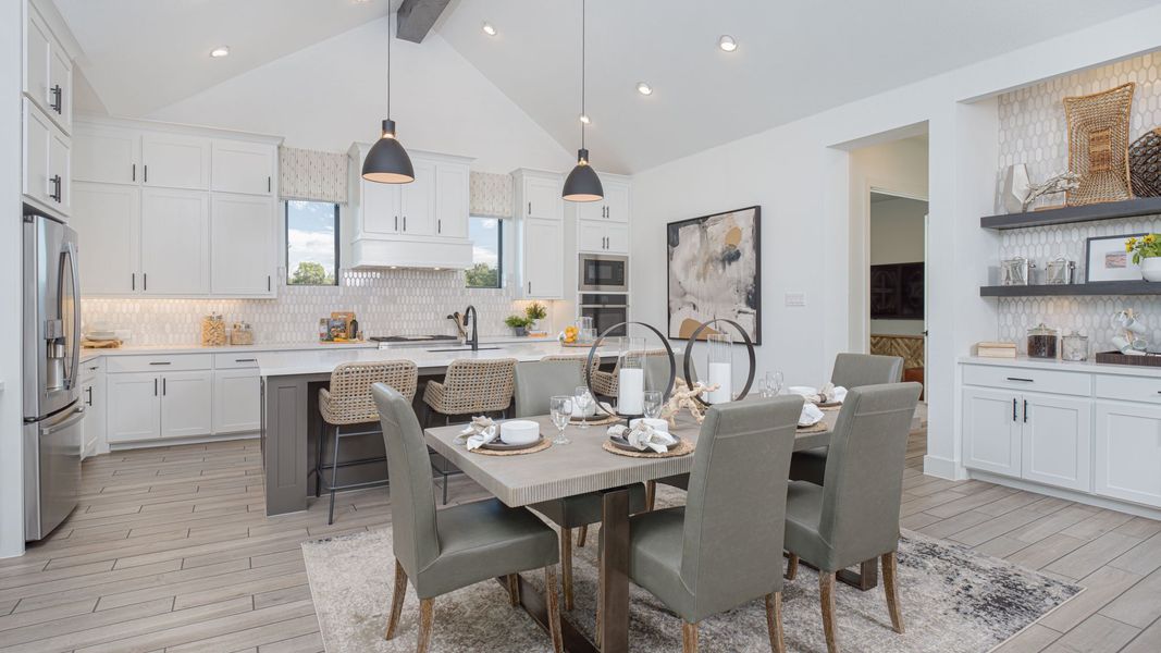 Furnished interior view inside a new home in Parkside on the River West, Georgetown (Image 26).