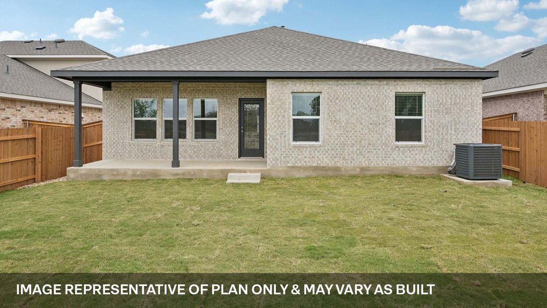Exterior details and patio area of a home in Bar W Ranch, Leander (Image 23). Exterior details and patio area of a home in Bar W Ranch, Leander (Image 23).