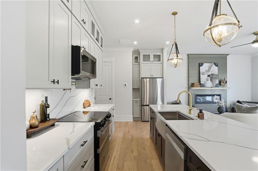 Furnished interior view inside a new home in , Braselton (Image 31). Furnished interior view inside a new home in , Braselton (Image 31).