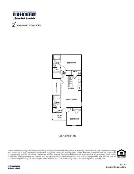 2D floor plan layout of this home in Cartwright Mays, Crandall, TX (Image 3). 2D floor plan layout of this home in Cartwright Mays, Crandall, TX (Image 3).