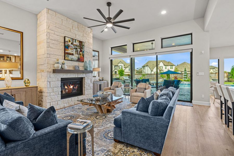 Furnished interior view inside a new home in , Fulshear (Image 7).