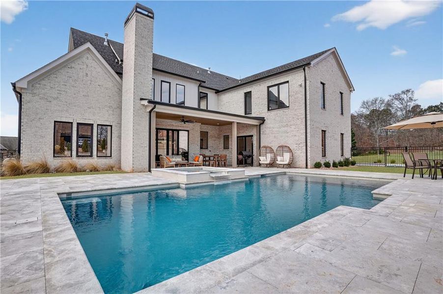 Exterior details and patio area of a home in , Hoschton (Image 36).