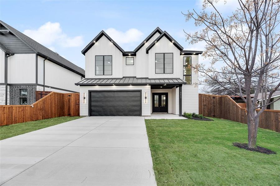 Front exterior of a new home in , Dallas, TX, highlighting curb appeal (Image 26).