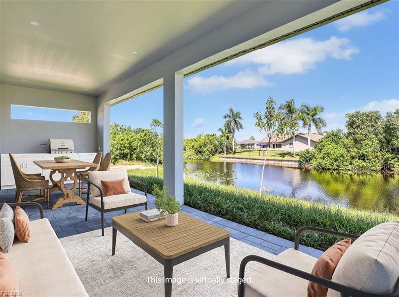 Exterior details and patio area of a home in , Cape Coral (Image 26).