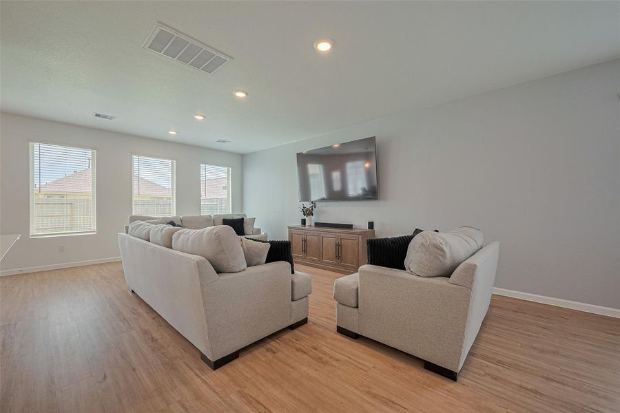 Furnished interior view inside a new home in Tavola: Gulf Coast Collection, New Caney (Image 17). Furnished interior view inside a new home in Tavola: Gulf Coast Collection, New Caney (Image 17).