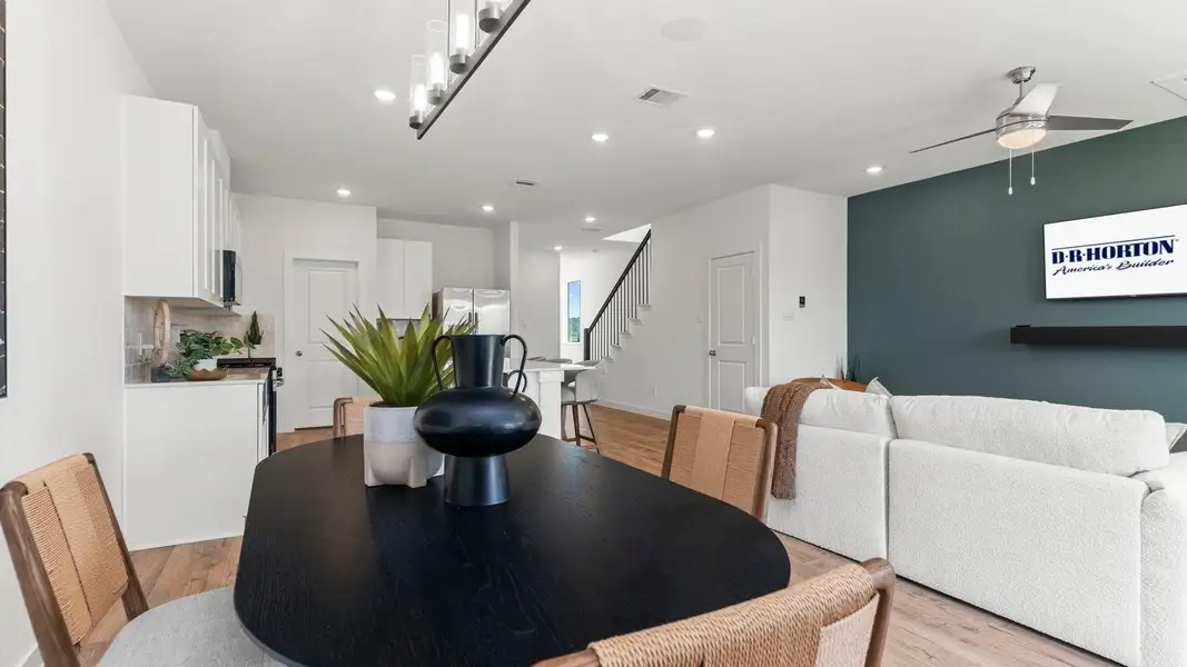 Furnished interior view inside a new home in Villarosa at Tamarron, Katy (Image 13).