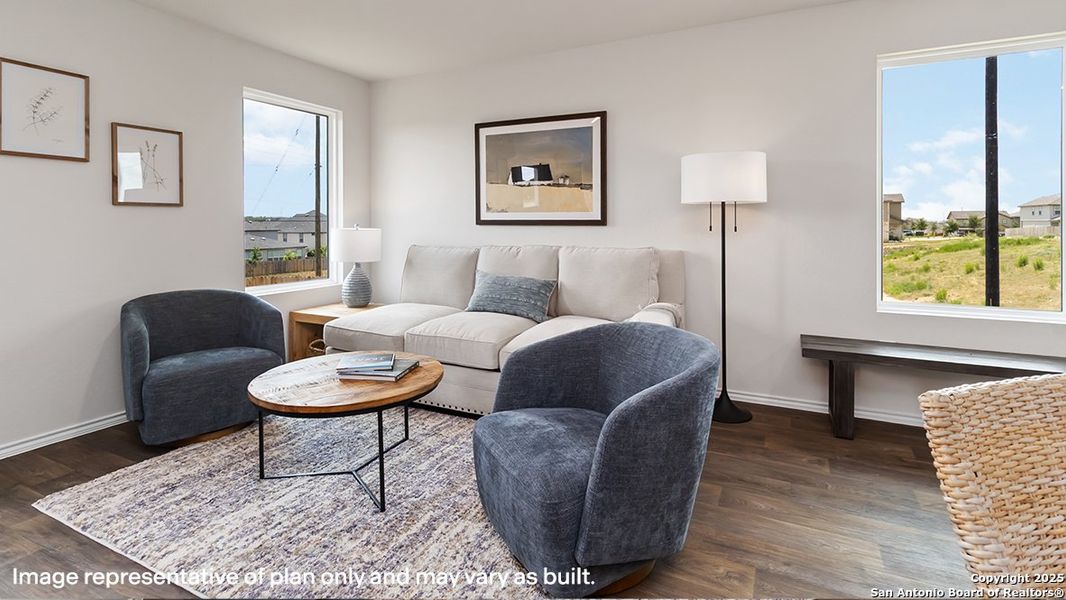 Furnished interior view inside a new home in Avenida, Converse (Image 17).